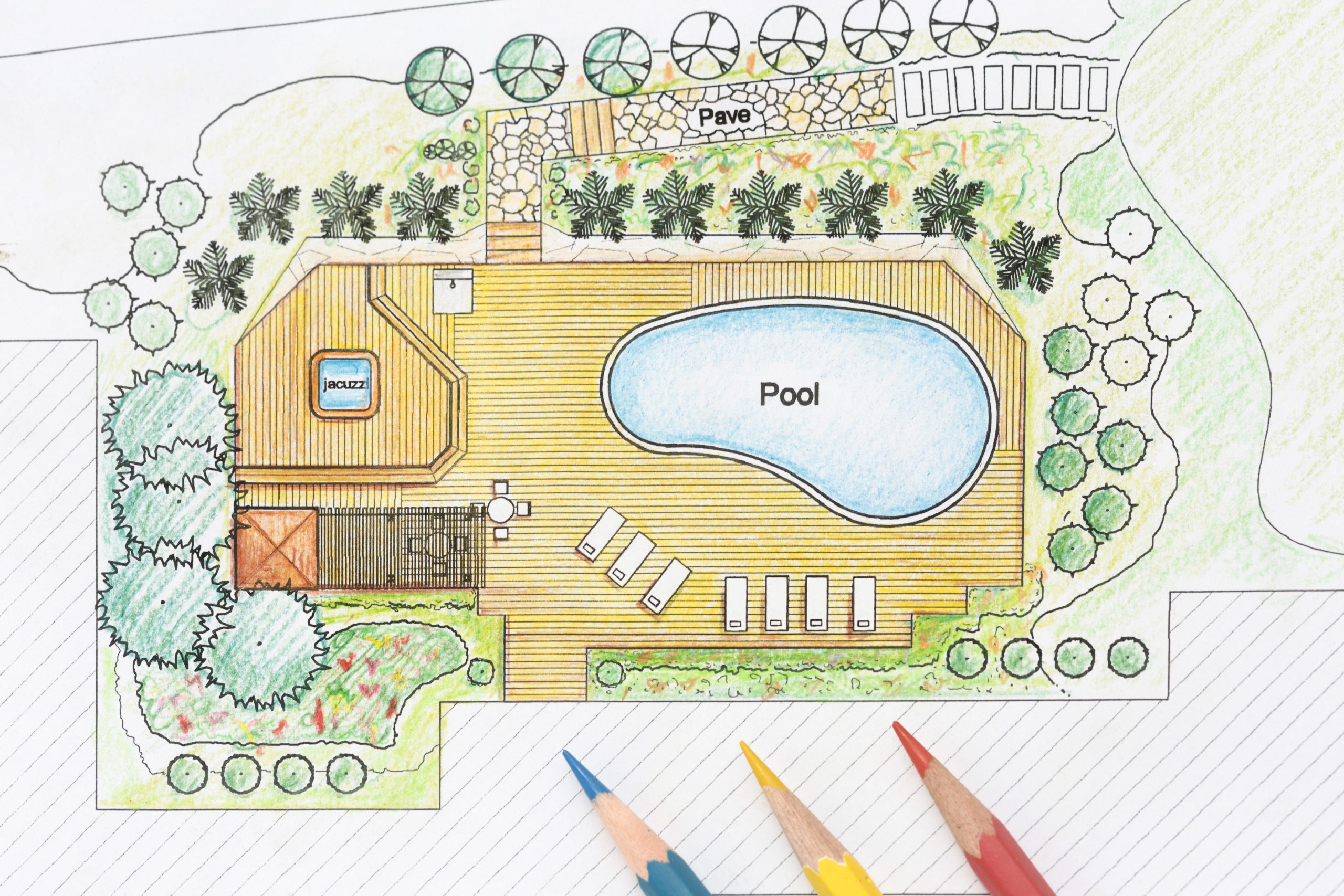 Landscape drawing